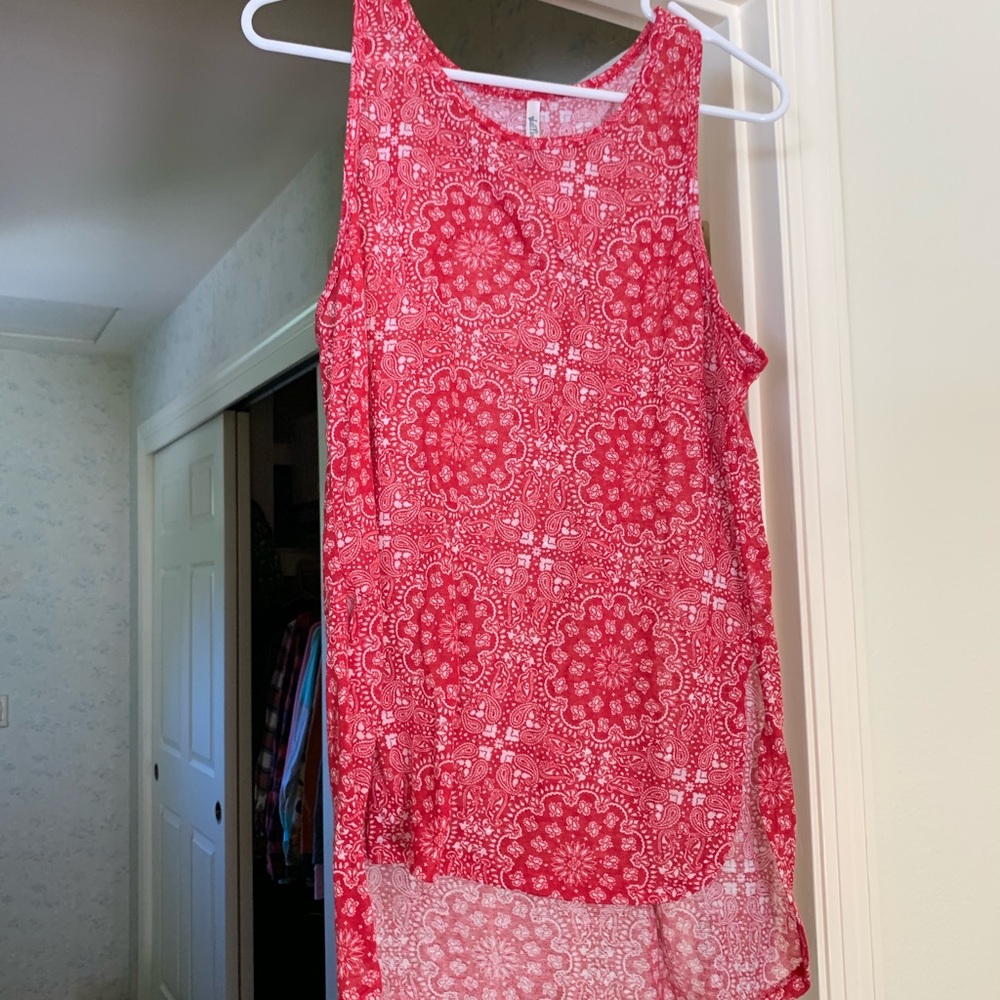 XL paisley/handkerchief print tank top